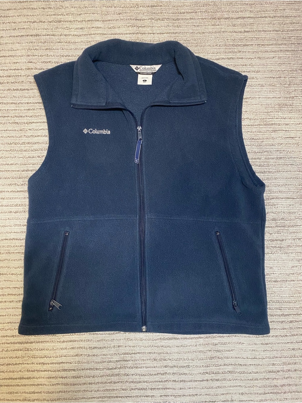 Columbia Blue Fleece‎ Vest Size L Men’s Outdoor Layering Piece
